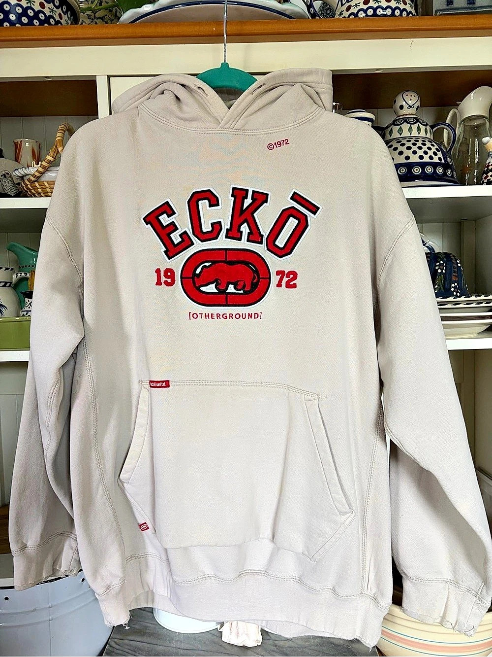 Vintage Y2K Ecko Unltd Hoodie Sz L “Otherground” Heavyweight
